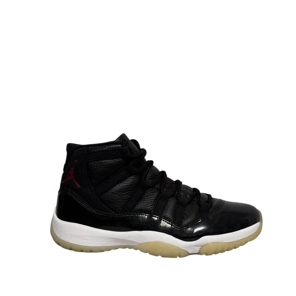 Nike‎ Air Jordan XI Retro 72-10 Black Gym White 378037-002 Mens Basketball Shoes